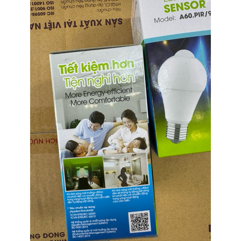 Bóng Đèn cảm biến chuyển động ánh sáng Rạng Đông A60.PIR/9W, hàng chính hãng bảo hành 2 năm