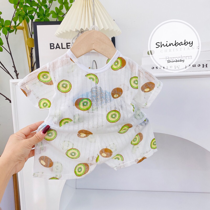 Set 5 bộ cotton giấy cộc tay mềm mát mặc mùa hè cho bé yêu