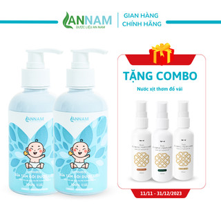 Combo 2 Sữa tắm gội dược liệu cho bé AMBABY chiết xuất thảo dược siêu dưỡng ẩm - 250ml