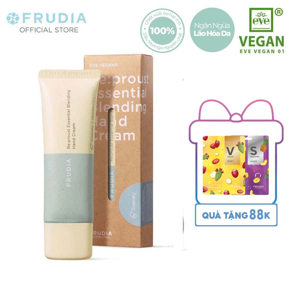 Kem dưỡng da tay Frudia Re:proust Essential Blending Handcream Greenery 50g