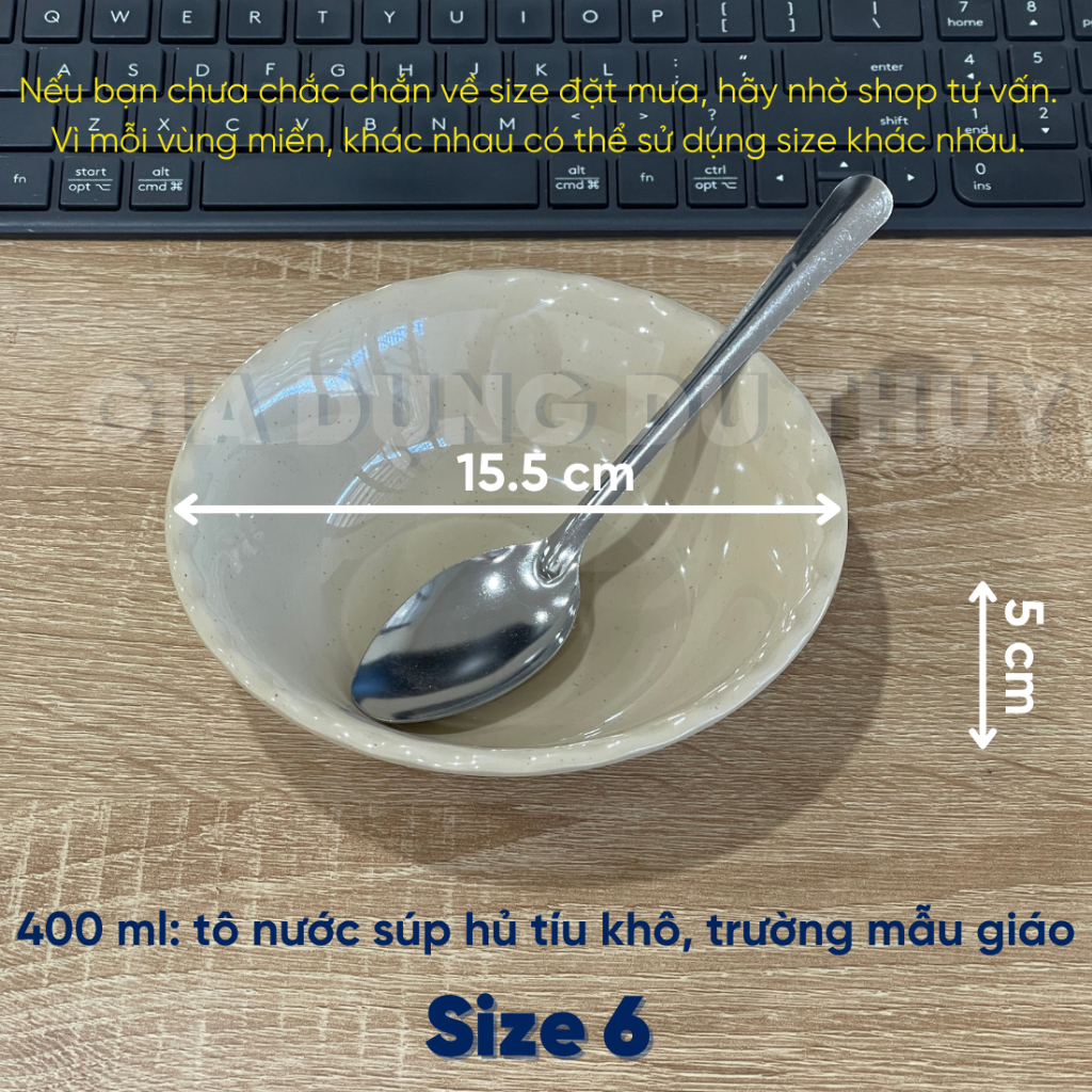 Tô nhựa melamine màu vàng nâu loại tô bèo cạn bát nhựa phíp dùng làm tô hủ tiếu, tô bán bún, tô ăn mì, tô nhỏ cho bé