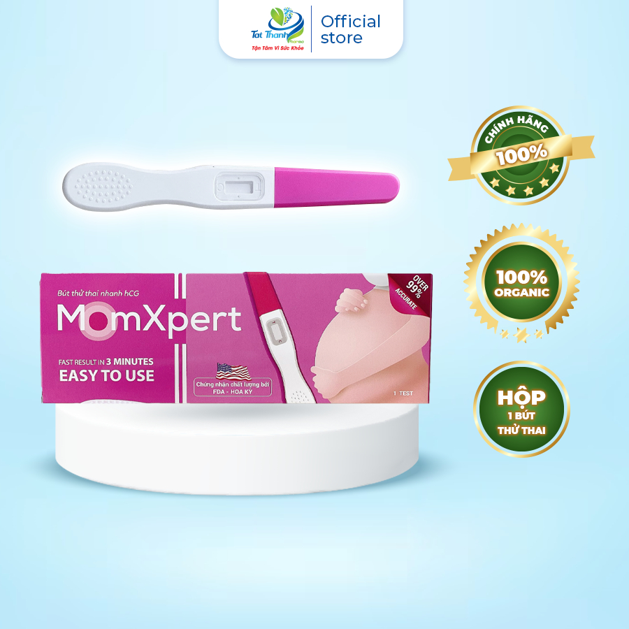 Bút thử thai nhanh hCG MomXpert Tất Thành Pharma