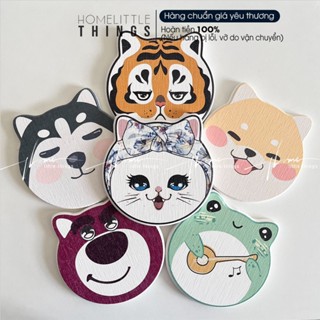 Miếng lót ly cốc bằng đá thấm hút nước