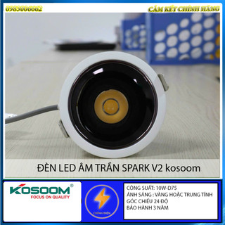 Đèn led âm trần,spotlight Kosoom 10w-d75 bảo hành 3 năm