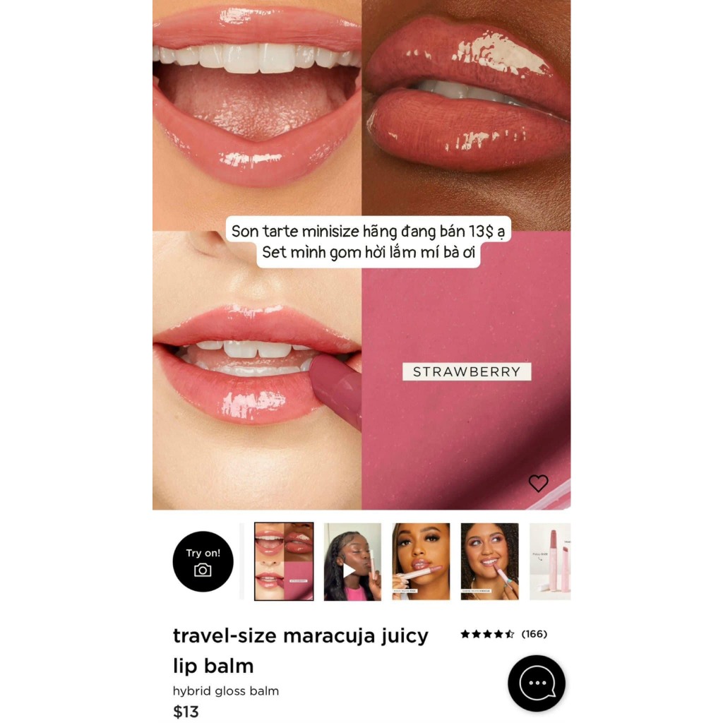 Set 5 cây son: Skin Gym, YSL, Anastasia Beverly Hills, Clinique, Tarte