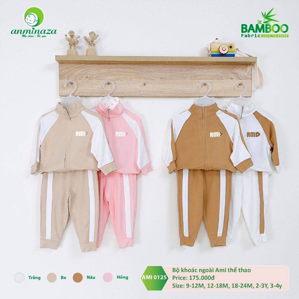 Bộ khoác ngoài thể thao cho bé