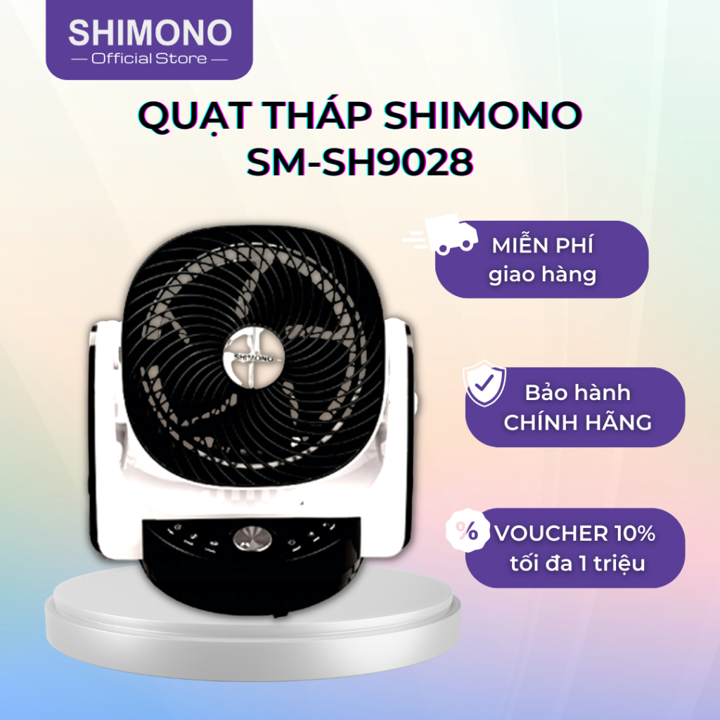 Quạt tuần hoàn SHIMONO SH-9028 - Điều hòa đối lưu không khí - Hàng chính hãng