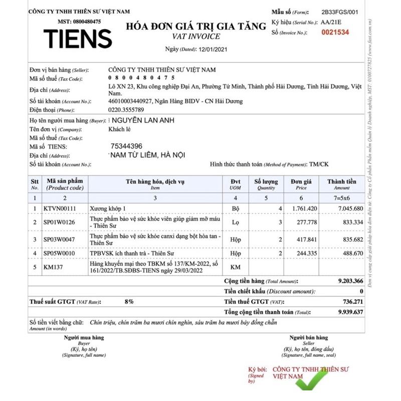 Ích Thanh Trà Thiên Sư Tiens 40 Gói GIÁ SỈ IB