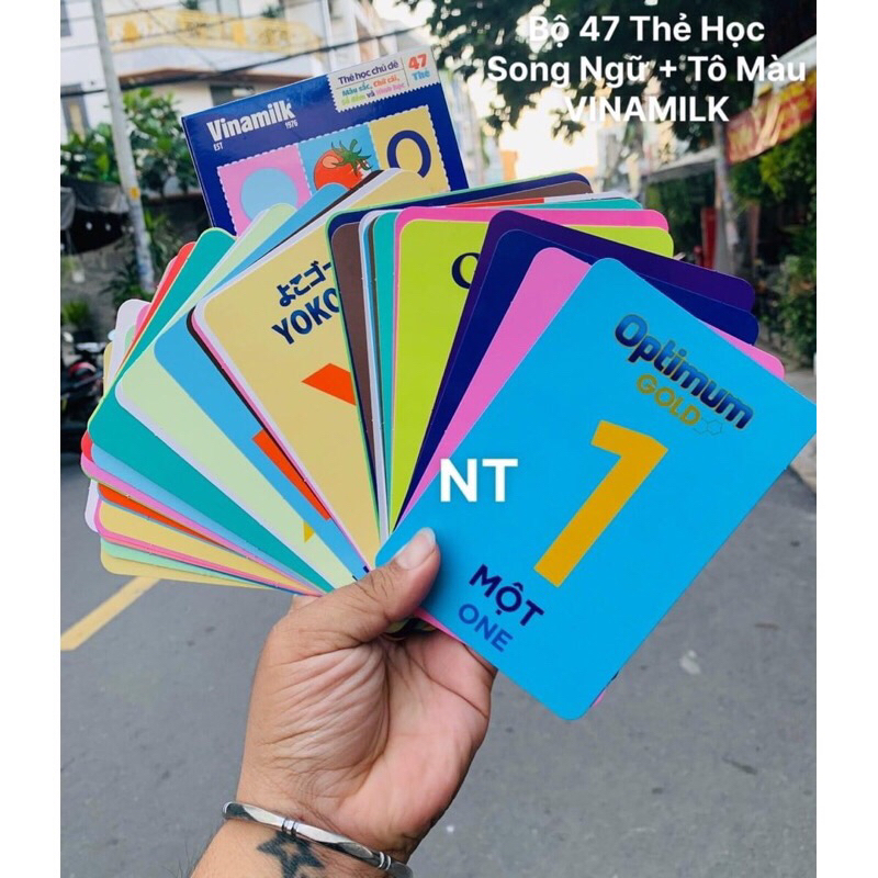 Rẻ- Bộ thẻ học và tô màu cho bé  - HKM từ Vinamilk