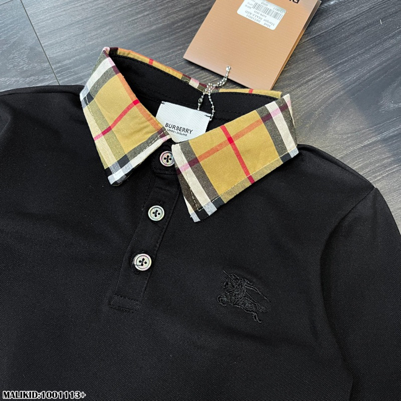 Áo thun dài tay cho bé mix cổ Bb. R chất liệu cotton cao cấp thoải mái__10011