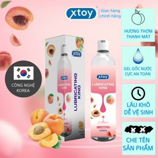 Gel bôi trơn XTOY Lubricating King siêu trơn, hương đào, lâu khô, gốc nước - 200ml