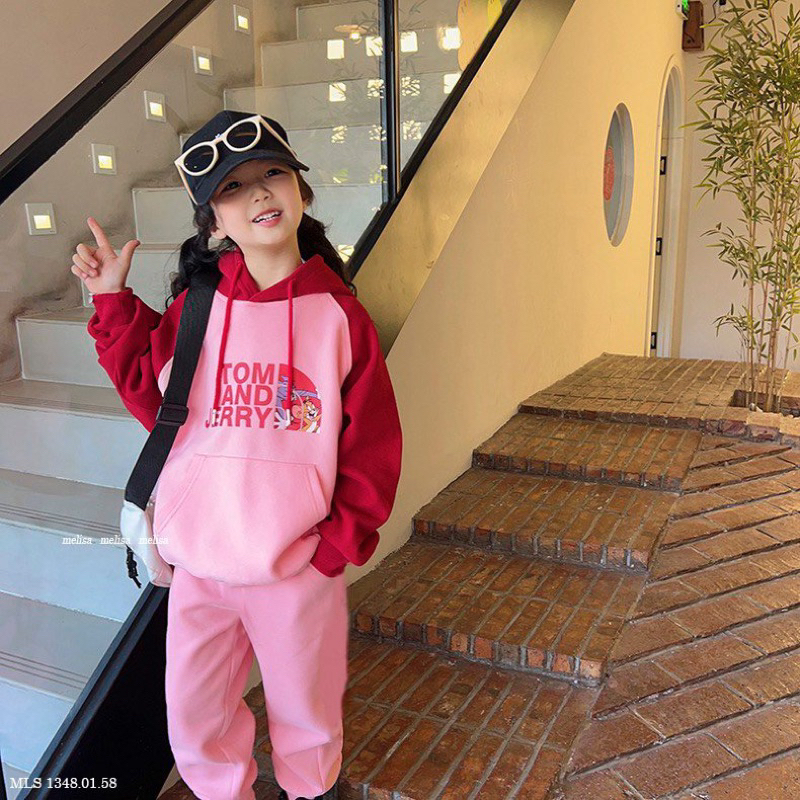 Bộ nỉ hoodie Tom&jerry