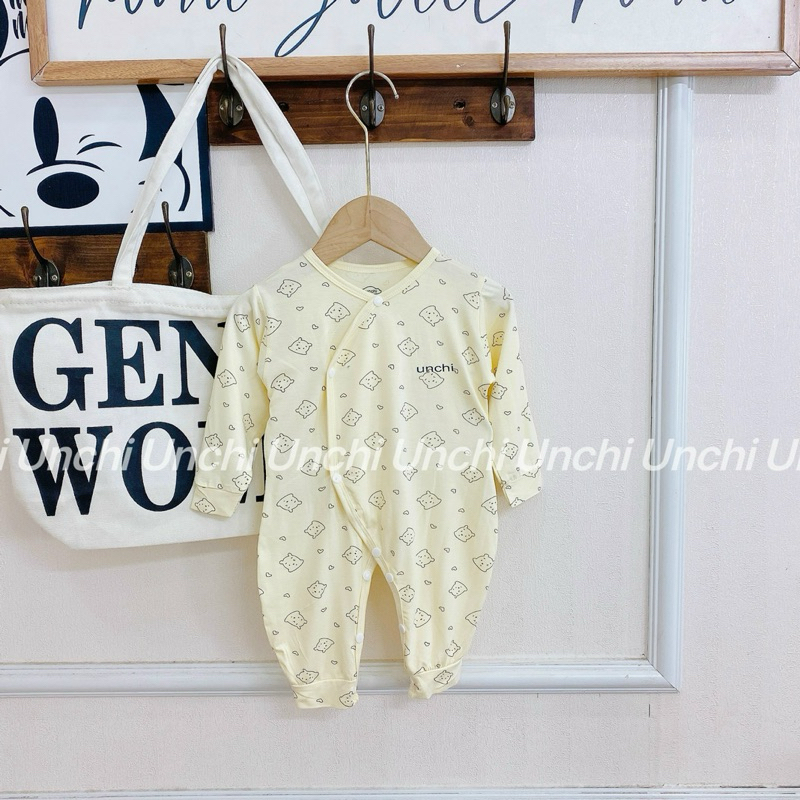 Body Dài Tay Mỏng Nằm Điều Hòa Họa Tiết Đáng Yêu Cho Bé