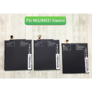 Pin xiaomi BM31/Mi3,pin mới