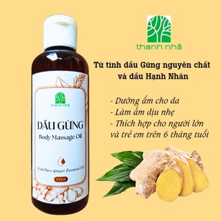 Dầu gừng massage thanh nhã/ginger body massage oil/100ml