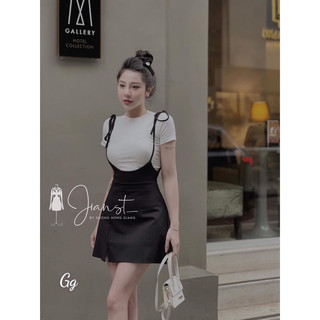 Sét yếm quần ống rộng kèm áo thun (ảnh thật ) ❤️