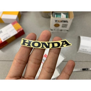 Tem nạ Vision 2014 - 2022 ( chử Honda cong Đen 70mm ) ( 1 Miếng )
