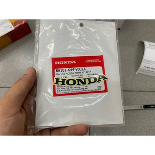 Tem nạ Vision 2014 - 2022 ( chử Honda cong Đen 70mm ) ( 1 Miếng )