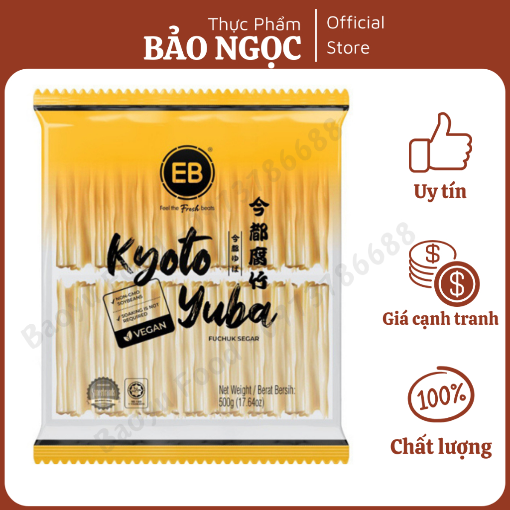 Tàu Hủ Ky Tươi Kyoto - Kyoto Yuba EB 500g x12 gói