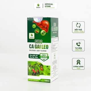 Siro cà gai leo Sadu thải độc bảo vệ gan hạn chế tổn thương gan lọ 100ml