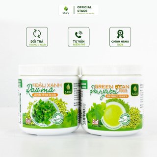Bột đậu xanh rau má Sadu detox thanh nhiệt cơ thể thải độc mát gan