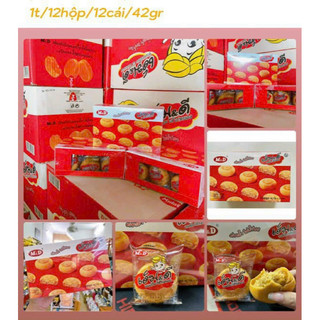 Hộp 12 bánh chà bông ruốc gà m&d hộp đỏ 42gx12 thái lan