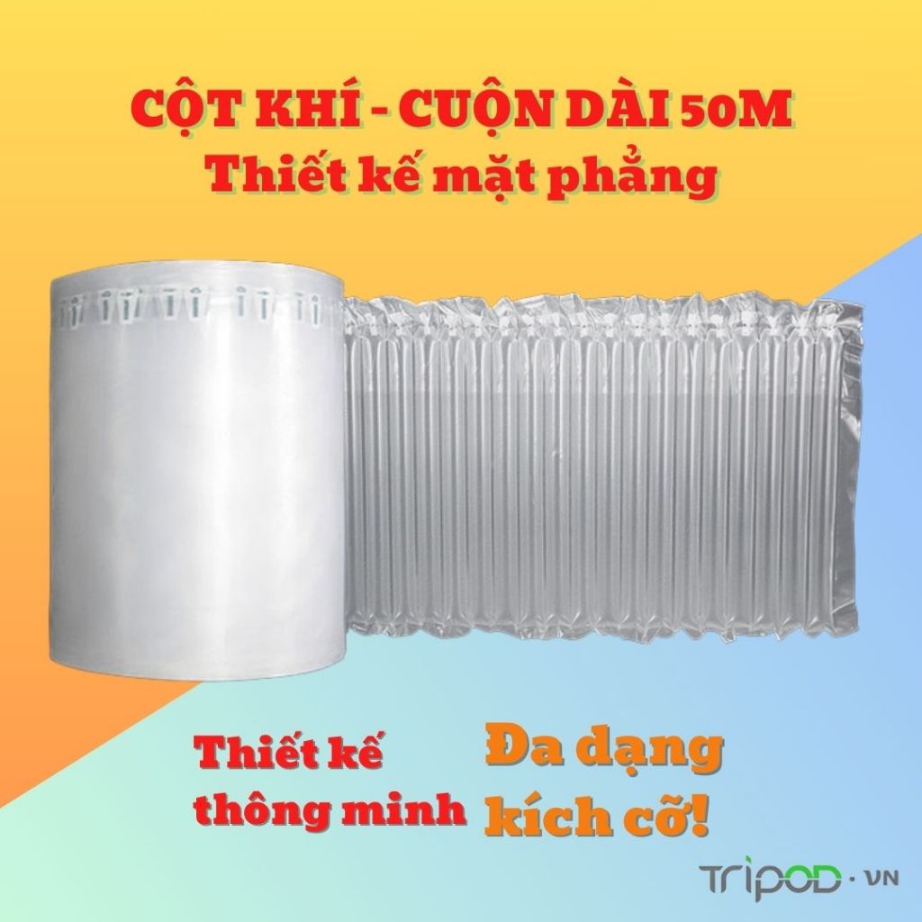 Cuộn cột khí chống sốc size 20-30-40-50-60-70-80 - Cuộn dài 50m