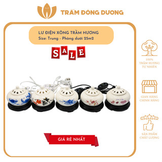 Lư Điện Xông Trầm Hương - Trầm Đông Dương - Bảo Hành 12 Tháng - Có Chức Năng Hẹn Giờ - Điều chỉnh nhiệt độ.