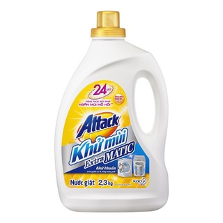 Nước giặt attack khử mùi công nghệ nhật bản matic chai 2.4kg