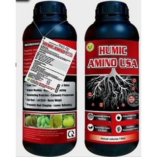 Phân bón humic amino usa kích rễ 1chai 1lit pha 800lit nước