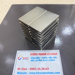 Nam châm đất hiếm hình chữ nhật siêu mạnh kích thước 50x25x5mm