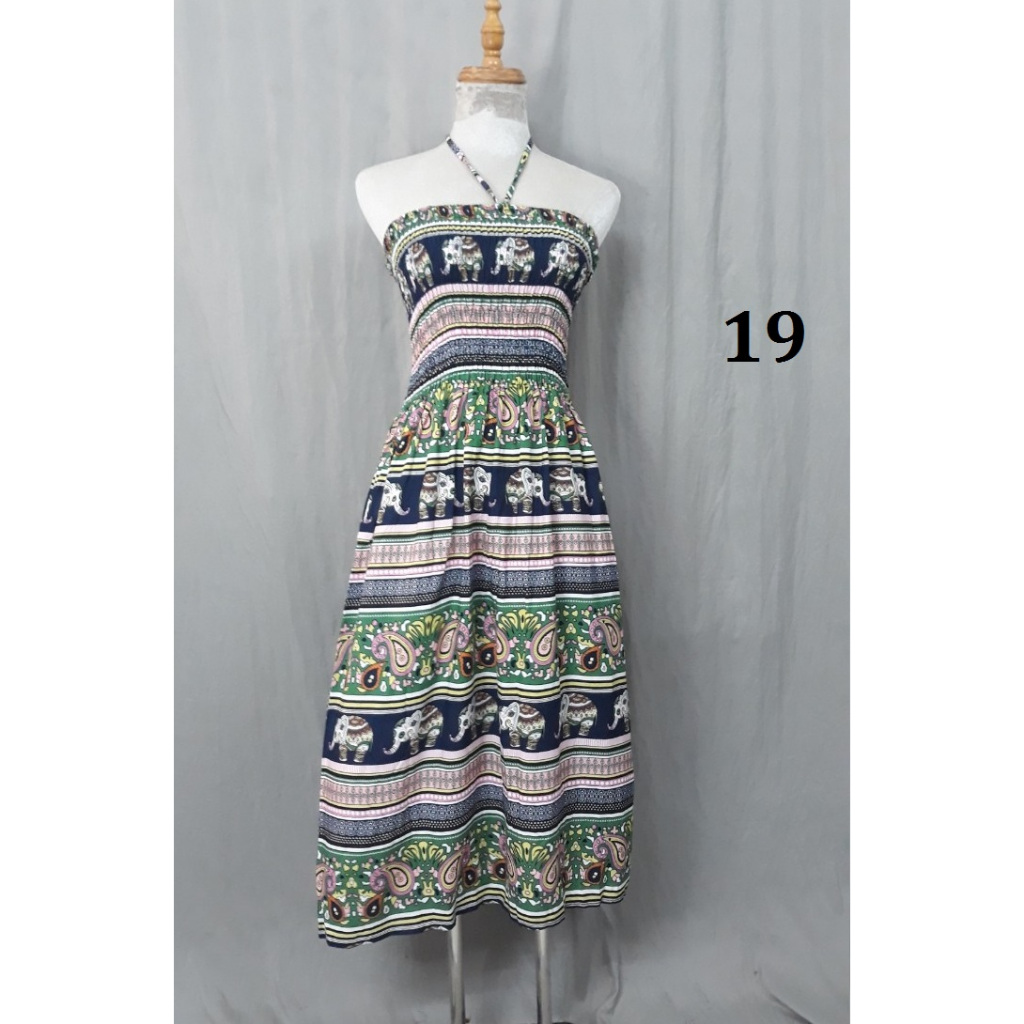 Đầm lanh thái, đầm cúp ngực, đầm ống