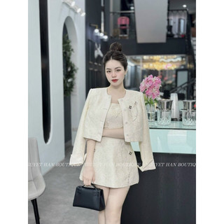 Set dạ tweed cao cấp