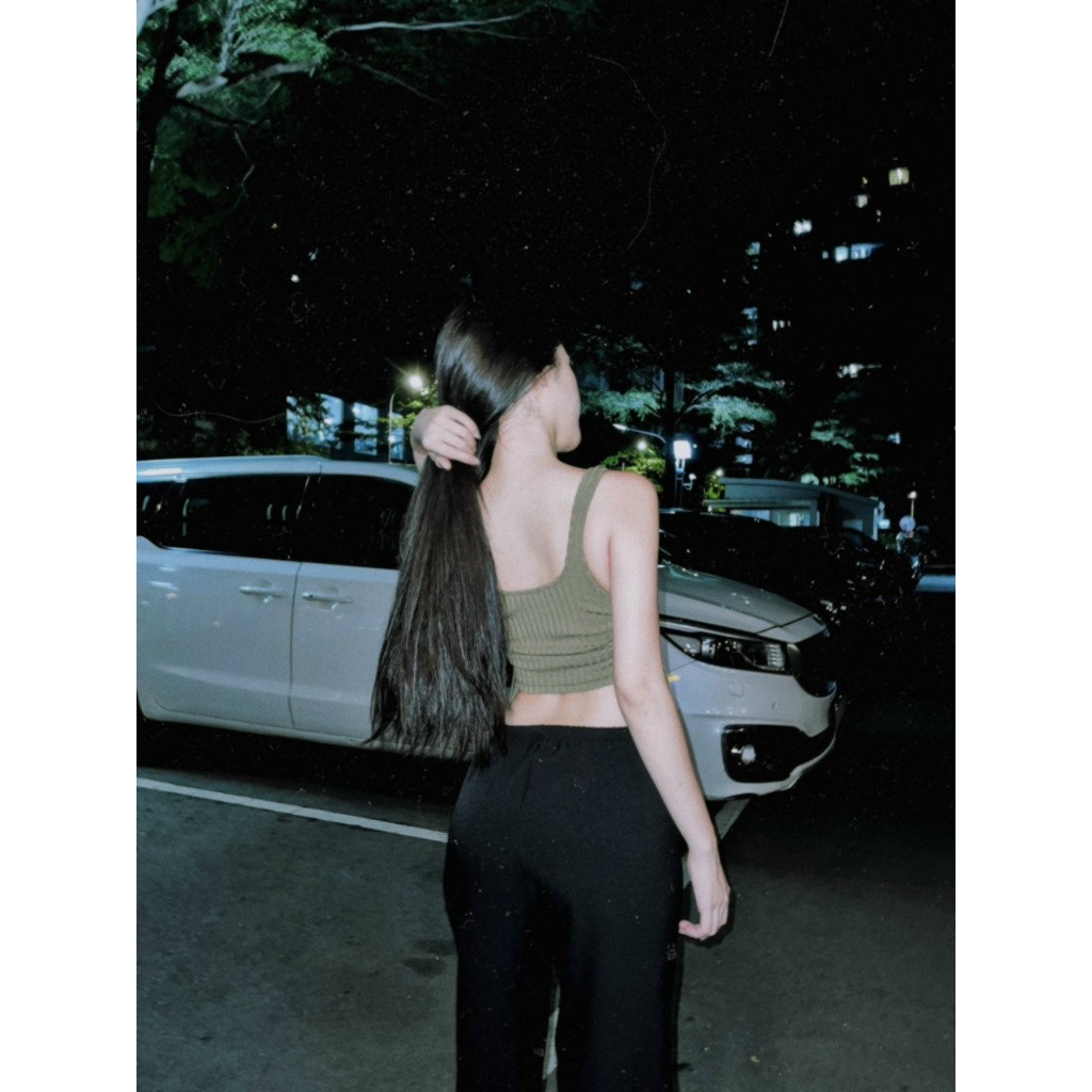 Croptop Basic Rút 2 Bên - 3530