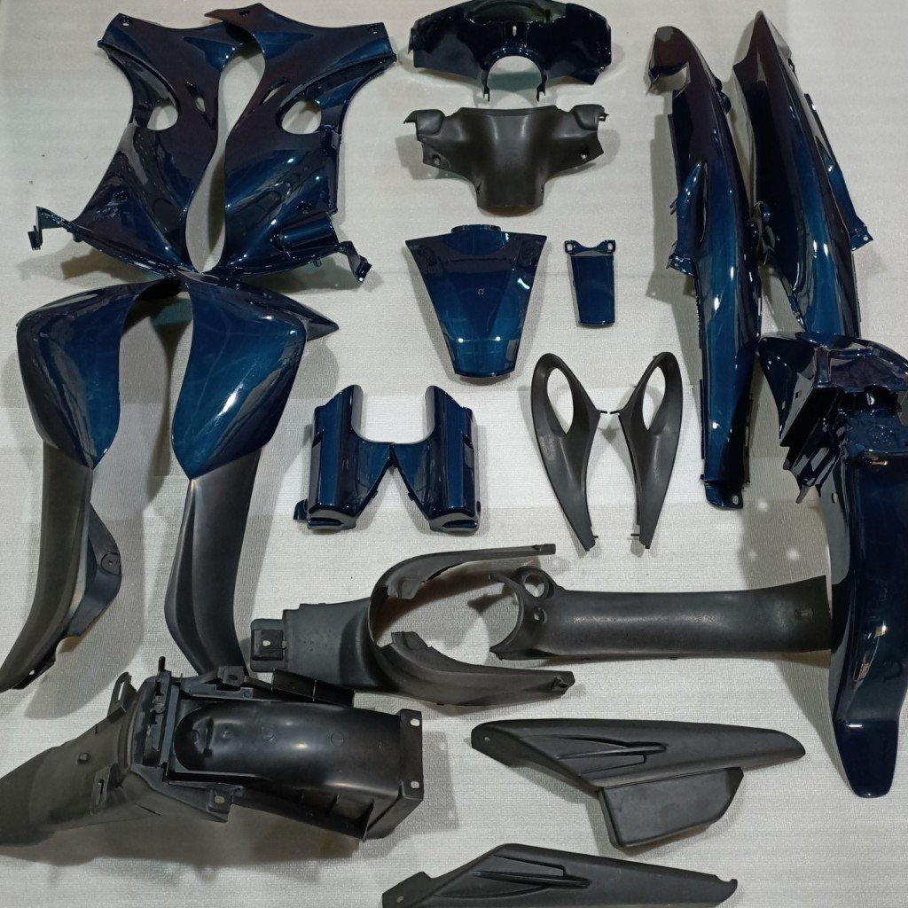 Bộ dàn áo xe JUPITER R màu Xanh Nhớt Phanh Cơ nhựa nguyên sinh ABS