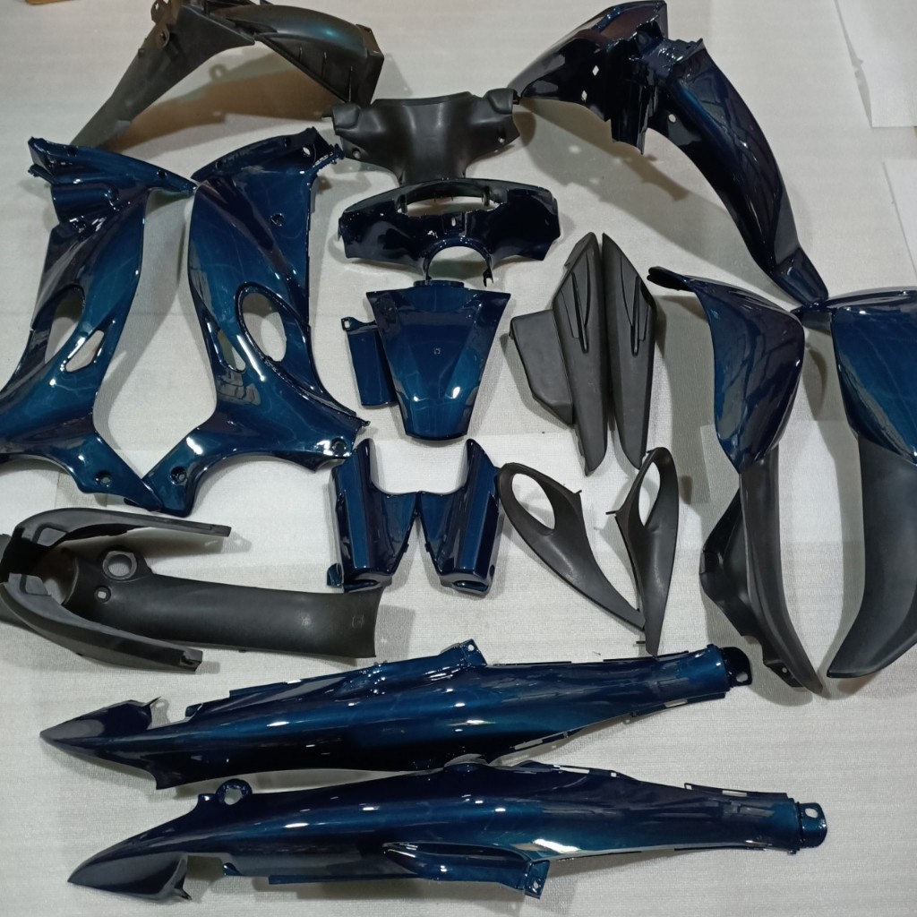 Bộ dàn áo xe JUPITER R màu Xanh Nhớt Phanh Cơ nhựa nguyên sinh ABS