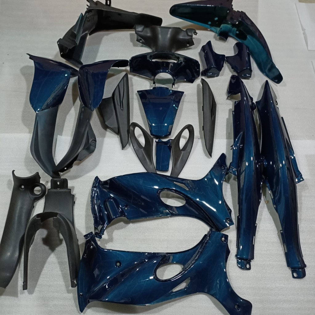 Bộ dàn áo xe JUPITER R màu Xanh Nhớt Phanh Cơ nhựa nguyên sinh ABS