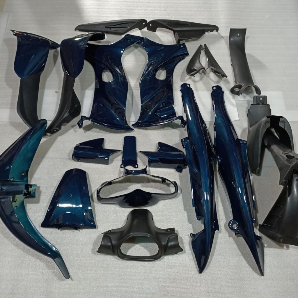 Bộ dàn áo xe JUPITER R màu Xanh Nhớt Phanh Cơ nhựa nguyên sinh ABS