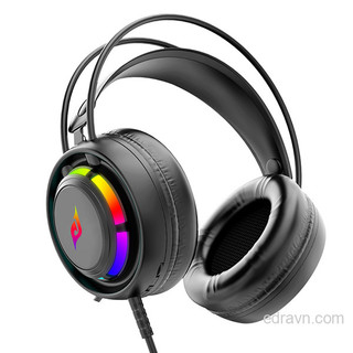 Tai nghe gaming e-dra eh404 rgb, đầu usb, giả lập 7.1, vành tai lớn cực êm.