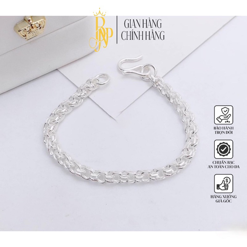 Lắc tay xà tích BNP cho bé trai, gái Bạc ta