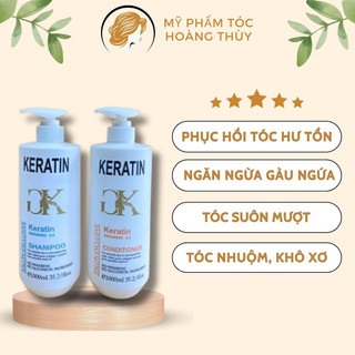 Dầu Gội Xả KERATIN ngăn ngừa gầu ngăn rụng tóc, Giúp tóc trở nên chắc khỏe mềm mượt hơn