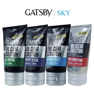 Sữa rửa mặt nam gatsby oil clear solution 100g, sữa rửa mặt sạch dầu sáng da sảng khoái