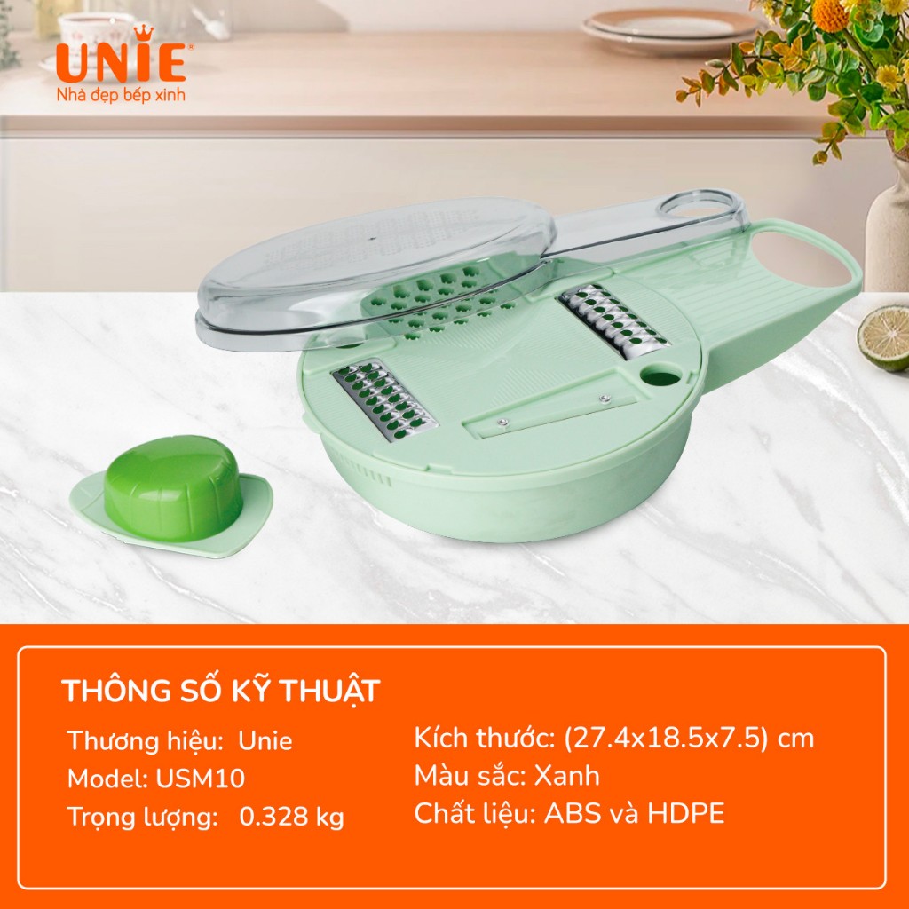 Bộ dụng cụ cắt thái rau củ đa năng Unie USM10- Hàng chính hãng