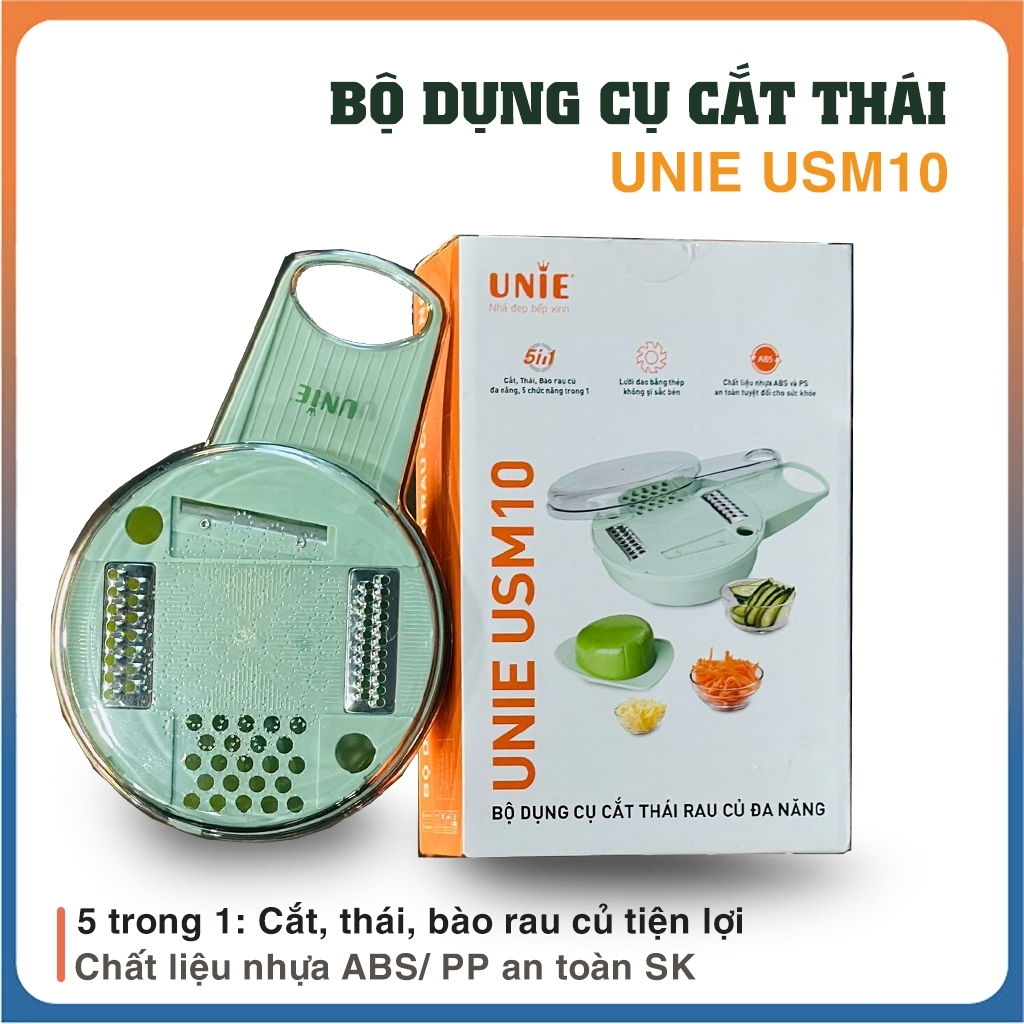 Bộ dụng cụ cắt thái rau củ đa năng Unie USM10- Hàng chính hãng