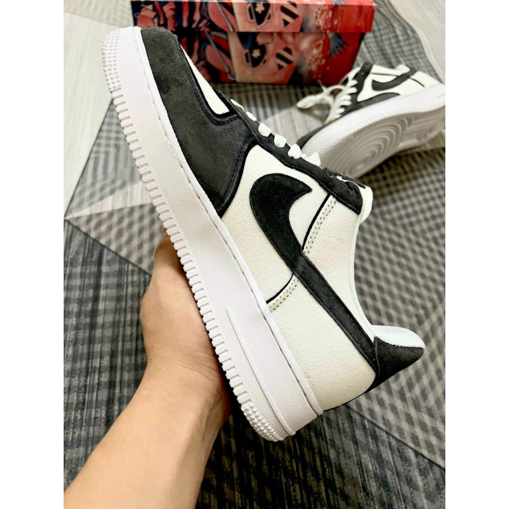 Giày sneaker Af1 Xám Lông Chuột Nam Nữ Bản Classic, Giày Sneaker Air Force 1 Xám Lông Chuột Canvas Đủ Size Full Bill Box