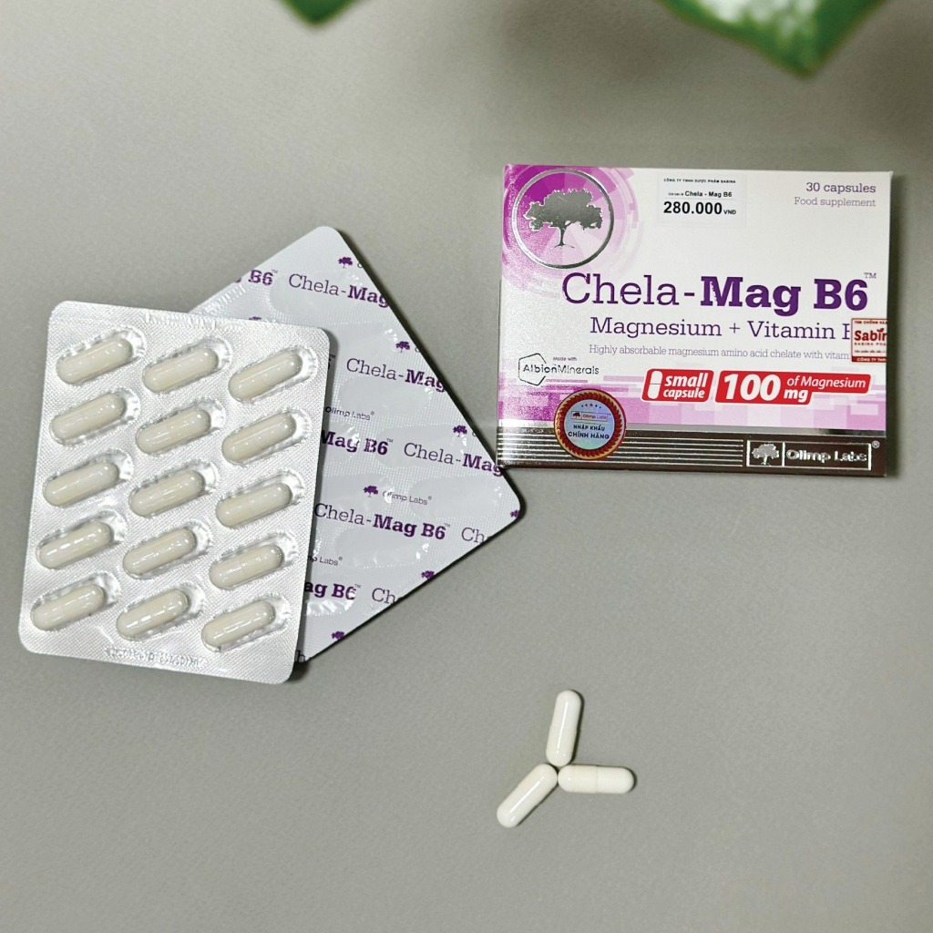 Chela-Mag B6 – Giúp Bổ sung Magie và Vitamin B6 cho mẹ bầu và sau sinh (Hộp 30 viên)-Nhập khẩu chính hãng