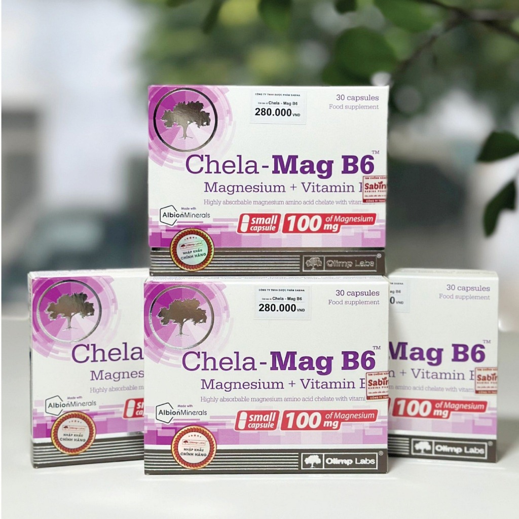 Chela-Mag B6 – Giúp Bổ sung Magie và Vitamin B6 cho mẹ bầu và sau sinh (Hộp 30 viên)-Nhập khẩu chính hãng