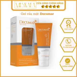 Sữa rửa mặt dạng Gel Decumar Advanced - Gel rửa mặt giảm nhờn cho da mụn Decumar _Chính hãng