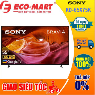 Google tivi sony 4k 65 inch kd-65x75k