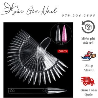 Móng que tập nhọn - móng tập sơn - 1 túi 50 que